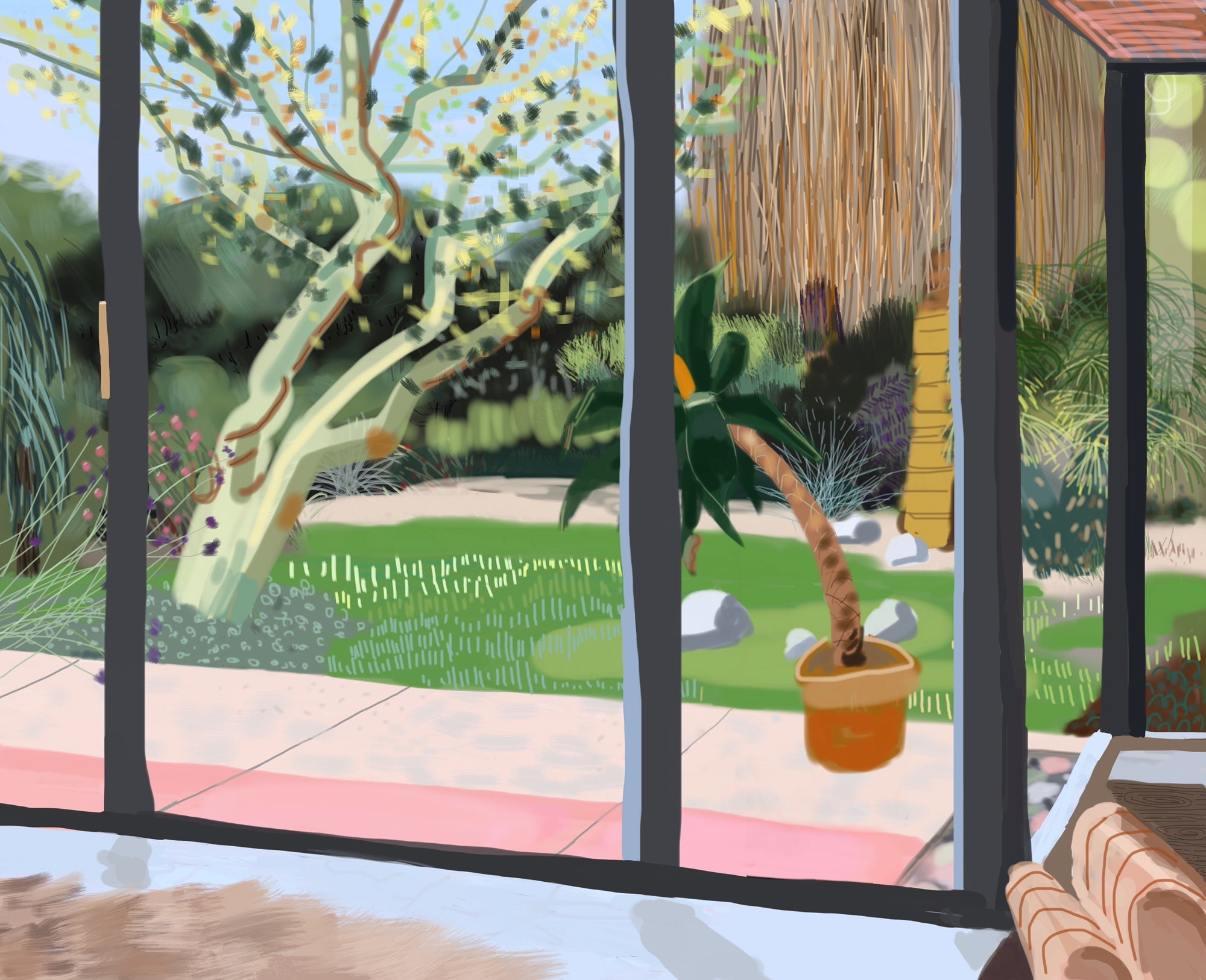Sherry Pollack Walker- Desert Home (Painting) - Ethos Arts Inc.
