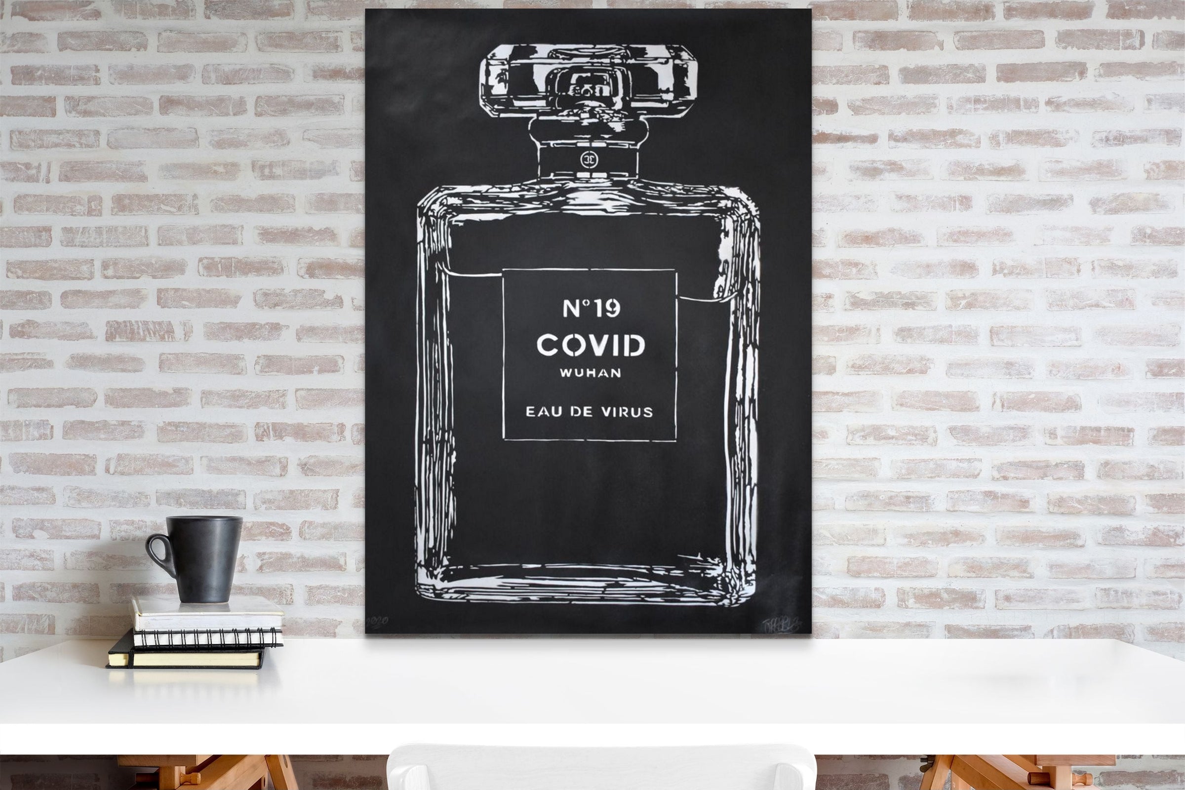 Orrible- Eau de Virus (Chrome on Black) () - Ethos Arts Inc.