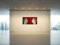 Orlando Agudelo-Botero- EMOCIÓN Y LÓGICA (Logic and Emotion) Diptych (Painting) - Ethos Arts Inc.