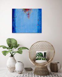 Peggy Hinaekian- Fireworks on the Ocean (Painting) - Ethos Arts Inc.