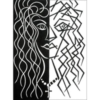 Pierre Henri Matisse- Two Faces of the Same Coin (Painting) - Ethos Arts Inc.