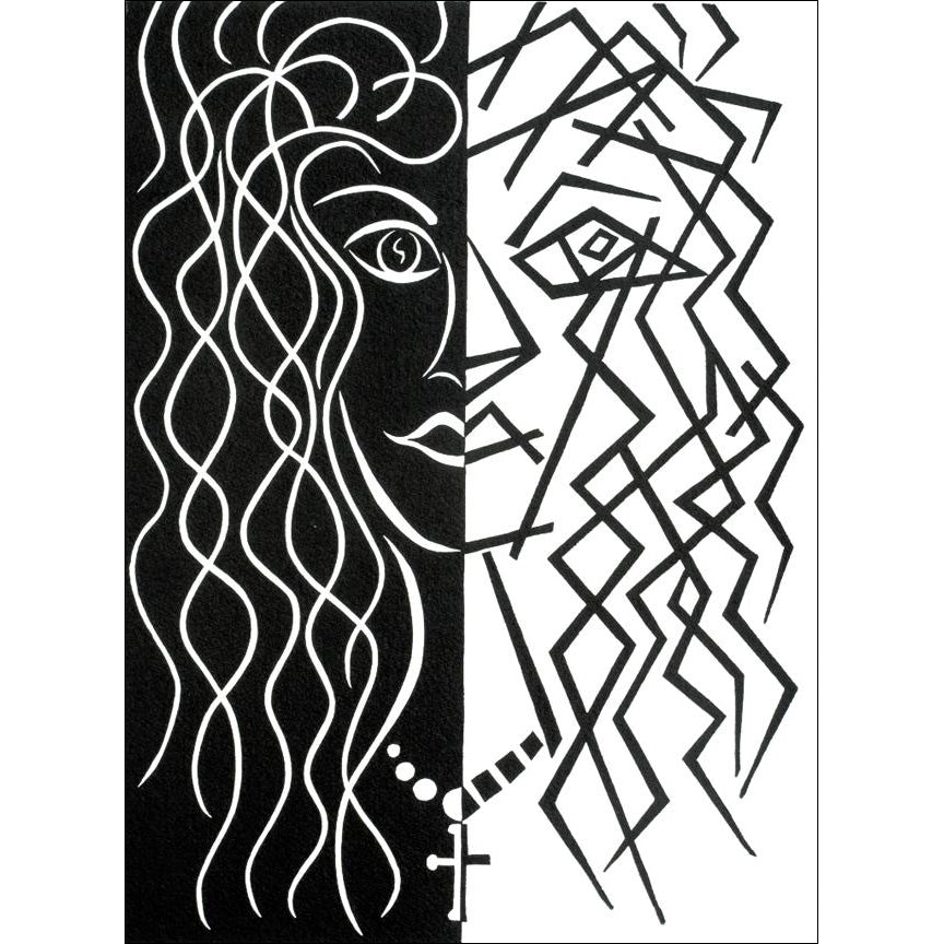 Pierre Henri Matisse- Two Faces of the Same Coin (Painting) - Ethos Arts Inc.