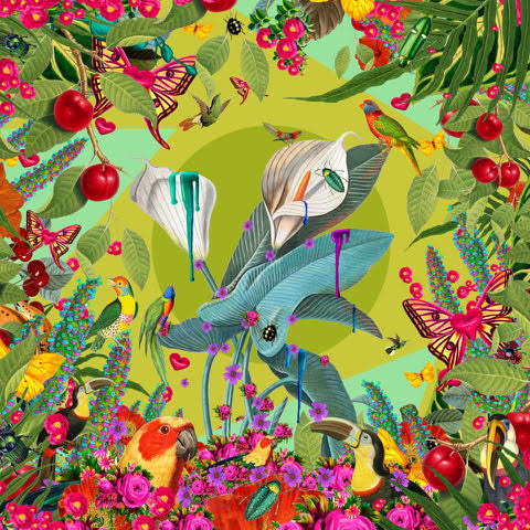 David Krovblit - Lost in the Flower Jungle (Painting) - Ethos Arts Inc.