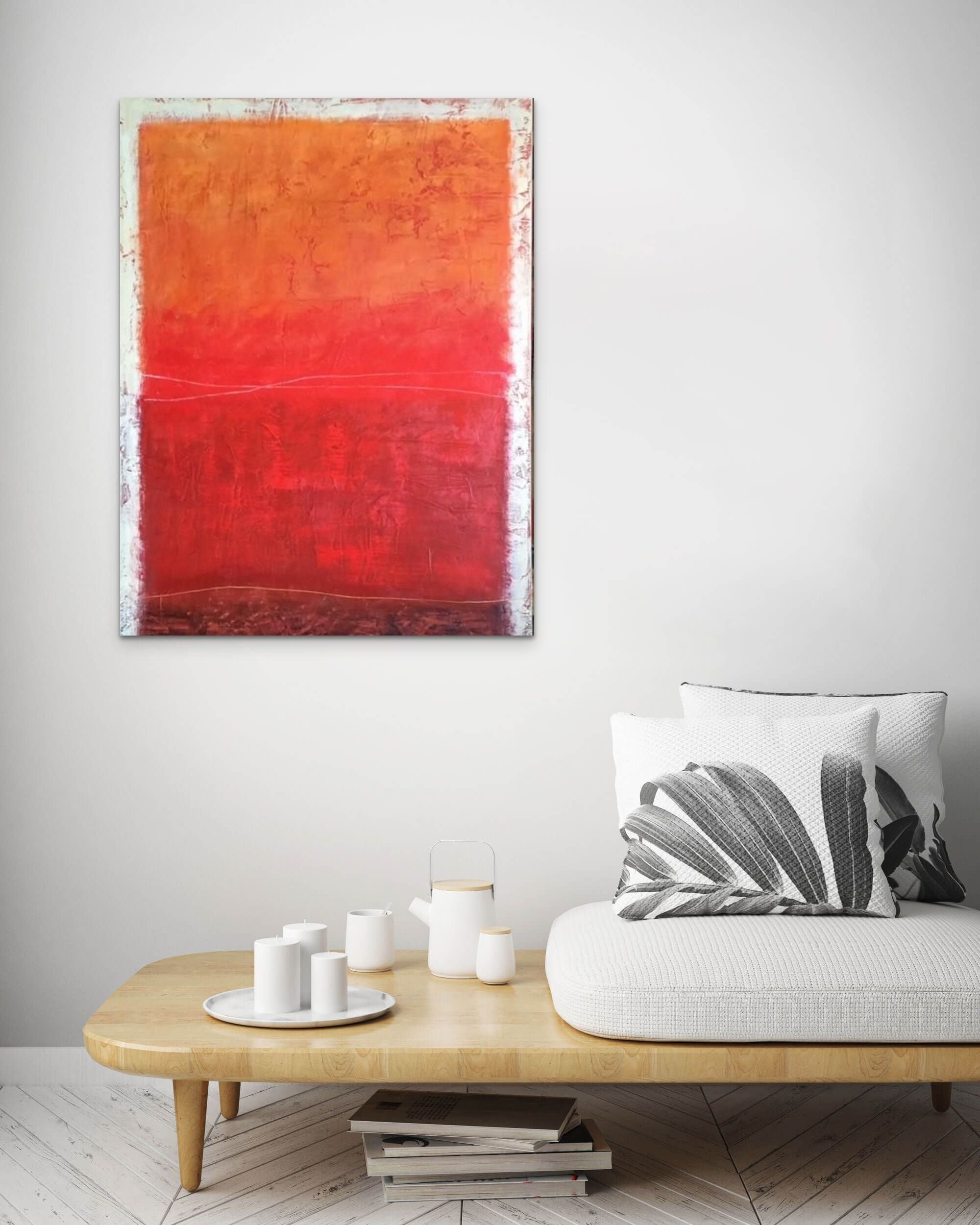 Peggy Hinaekian- High Noon in Red Desert (Painting) - Ethos Arts Inc.
