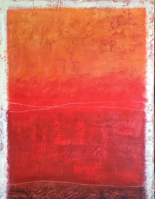 Peggy Hinaekian- High Noon in Red Desert (Painting) - Ethos Arts Inc.