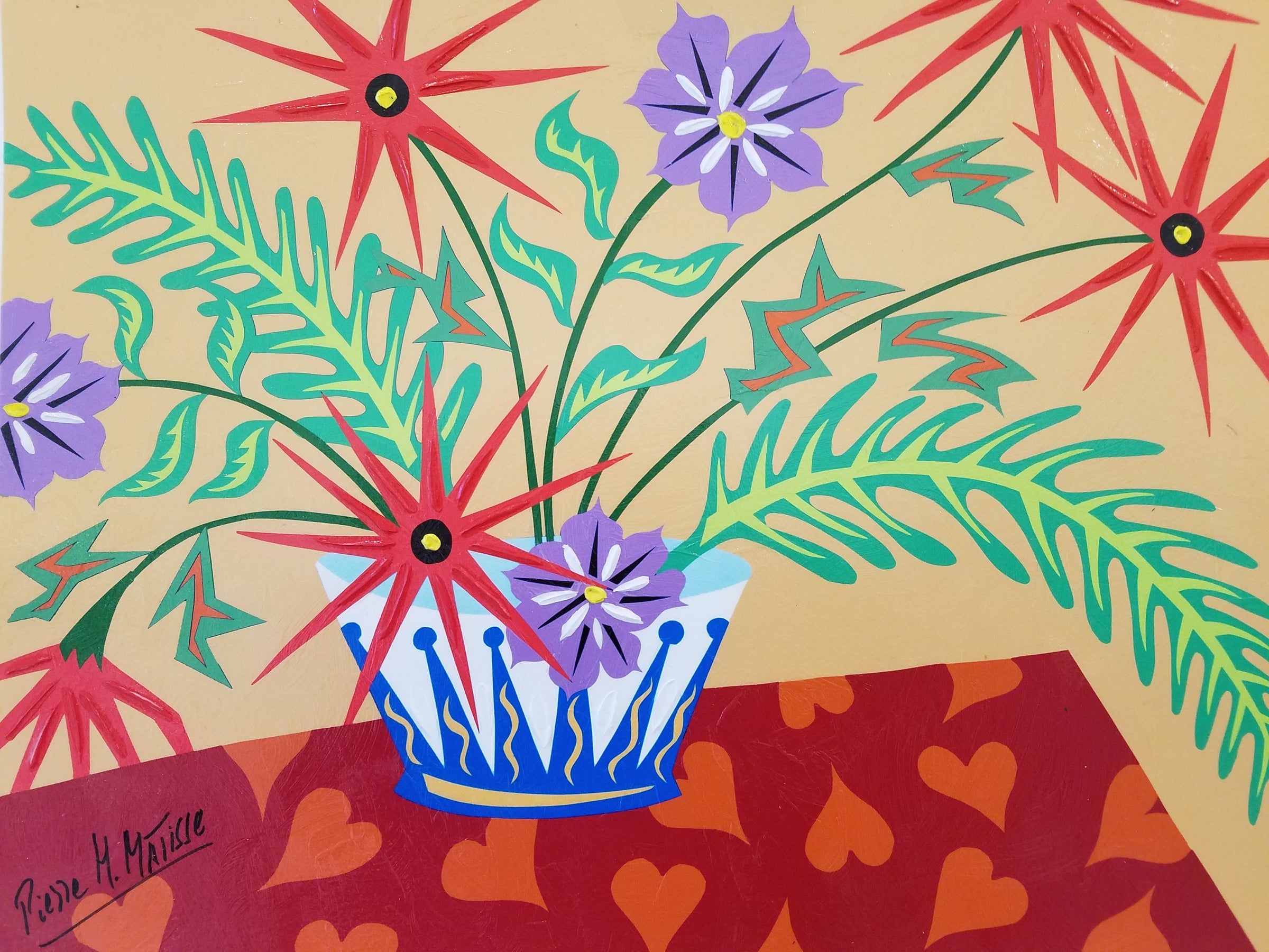 Pierre Henri Matisse - Bon Matin  Mon Cheri (Painting) - Ethos Arts Inc.