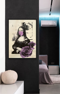 Russian Doll - Mona with Purple Flowers (Painting) - Ethos Arts Inc.
