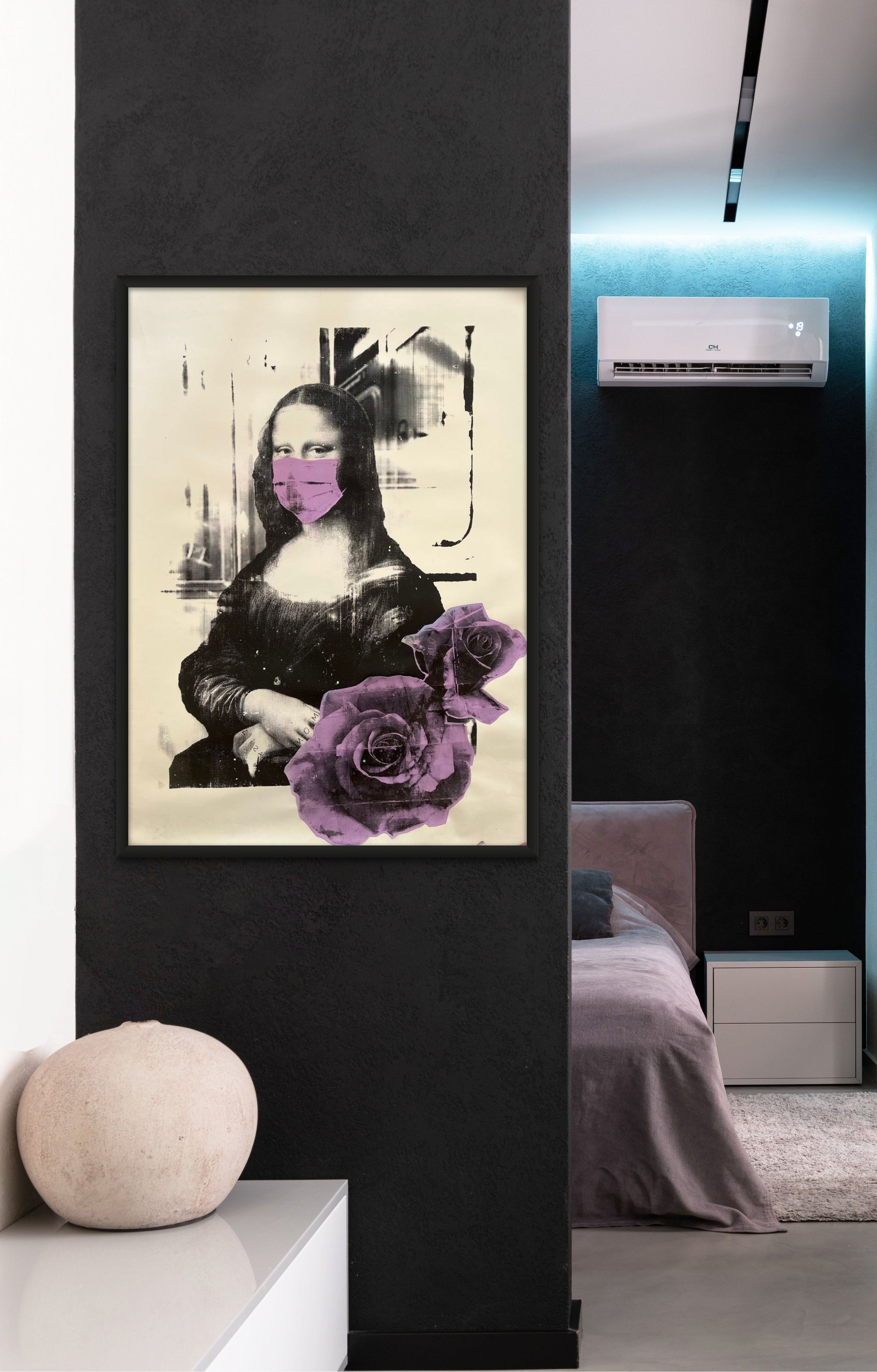 Russian Doll - Mona with Purple Flowers (Painting) - Ethos Arts Inc.