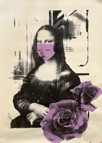 Russian Doll - Mona with Purple Flowers (Painting) - Ethos Arts Inc.