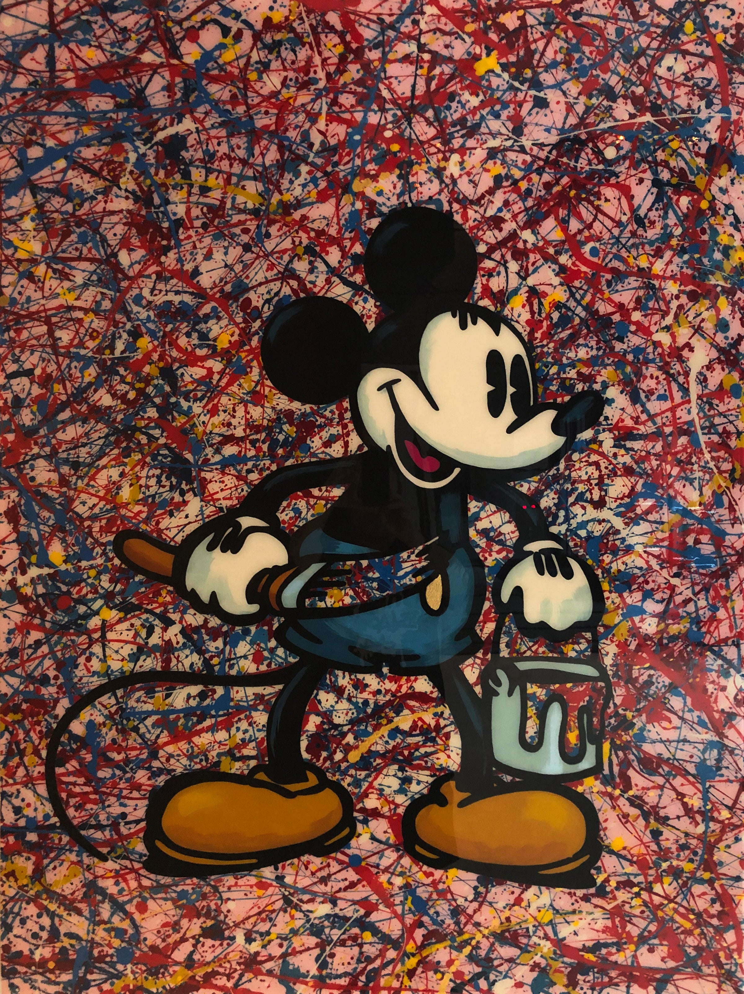 Pitch Black - Paint Can Mouse (Painting) - Ethos Arts Inc.