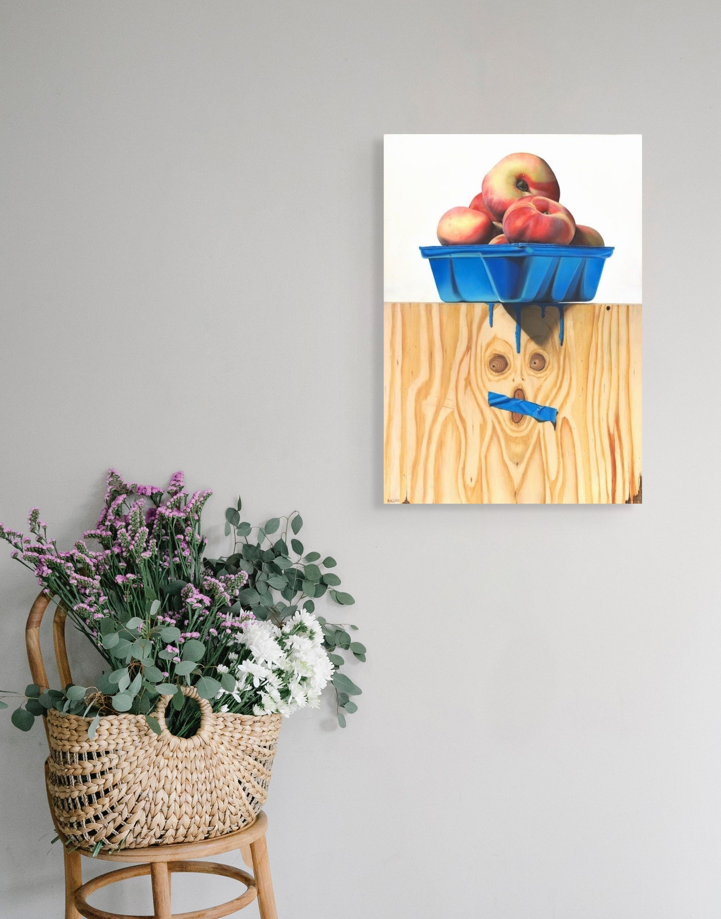 Kevork Cholakian- Peaches II (Painting) - Ethos Arts Inc.