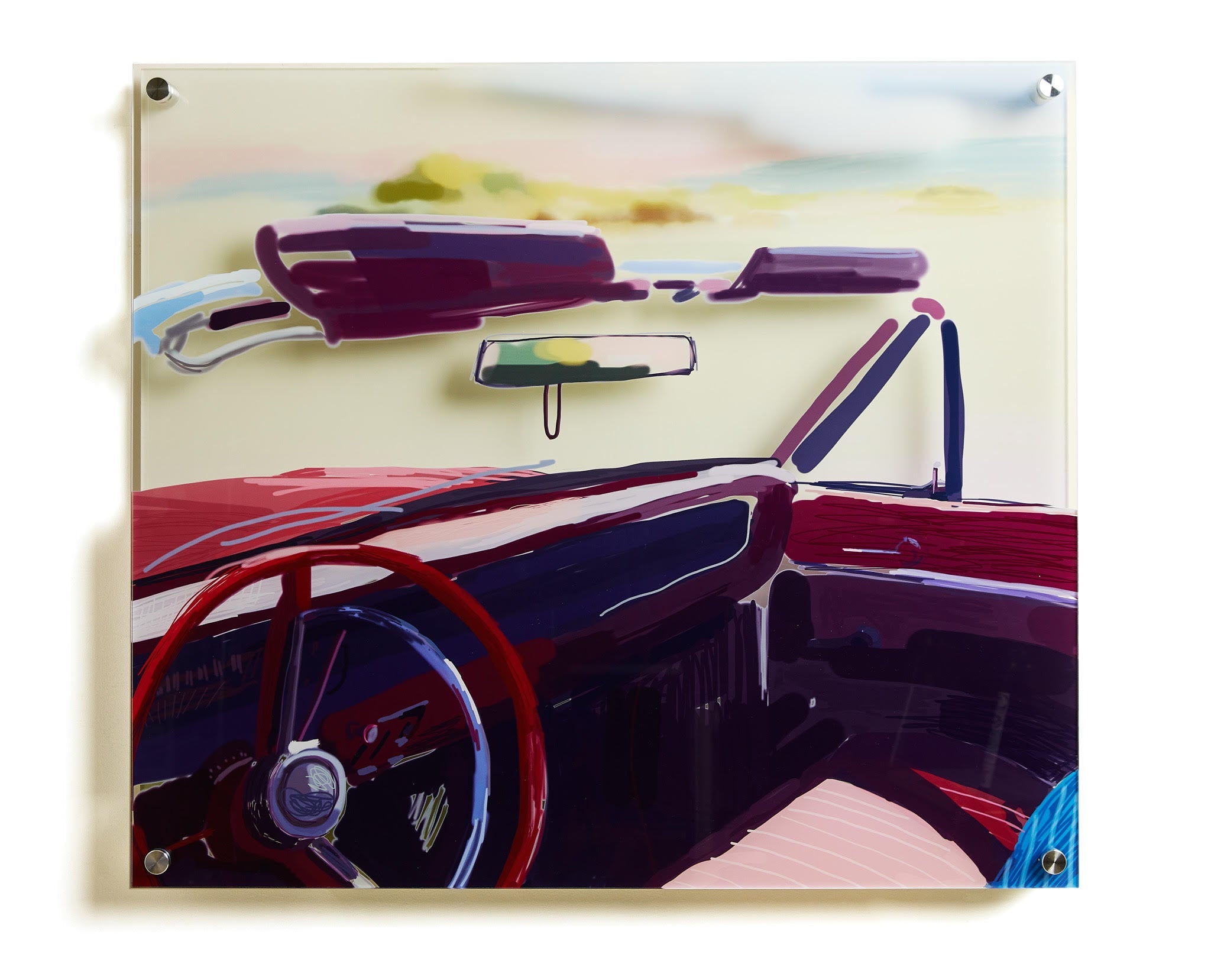 Sherry Pollack Walker- Rearview Mirror (Painting) - Ethos Arts Inc.