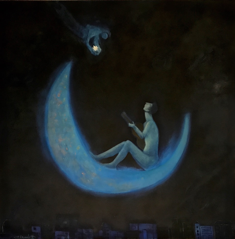 Orlando Agudelo-Botero- SERENATA A VENUS (Painting) - Ethos Arts Inc.
