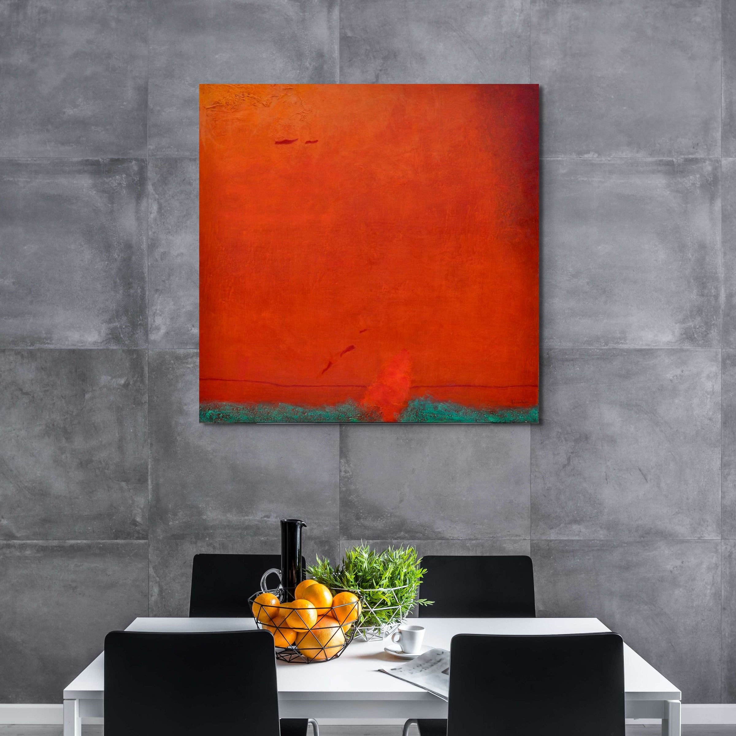 Peggy Hinaekian- Shadows in the Red Desert (Painting) - Ethos Arts Inc.