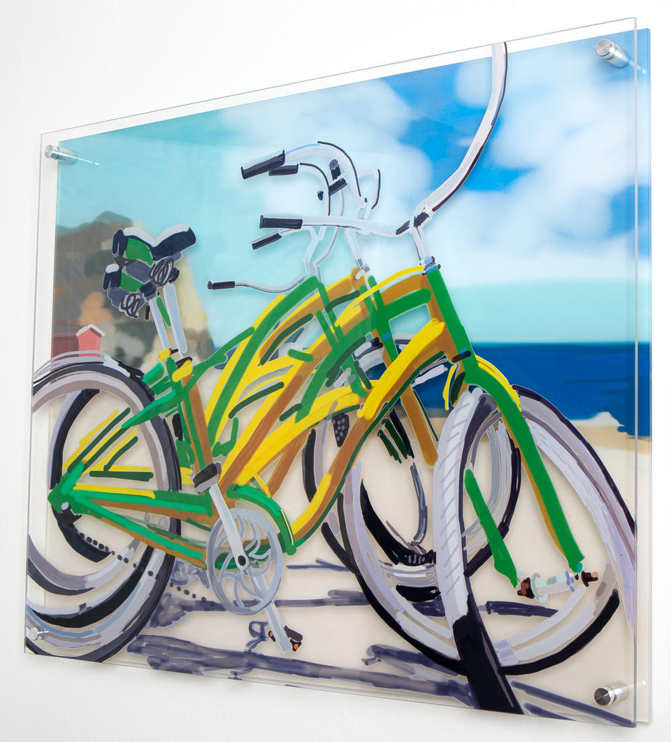 Sherry Pollack Walker - Beach Cruisers (Print) - Ethos Arts Inc.