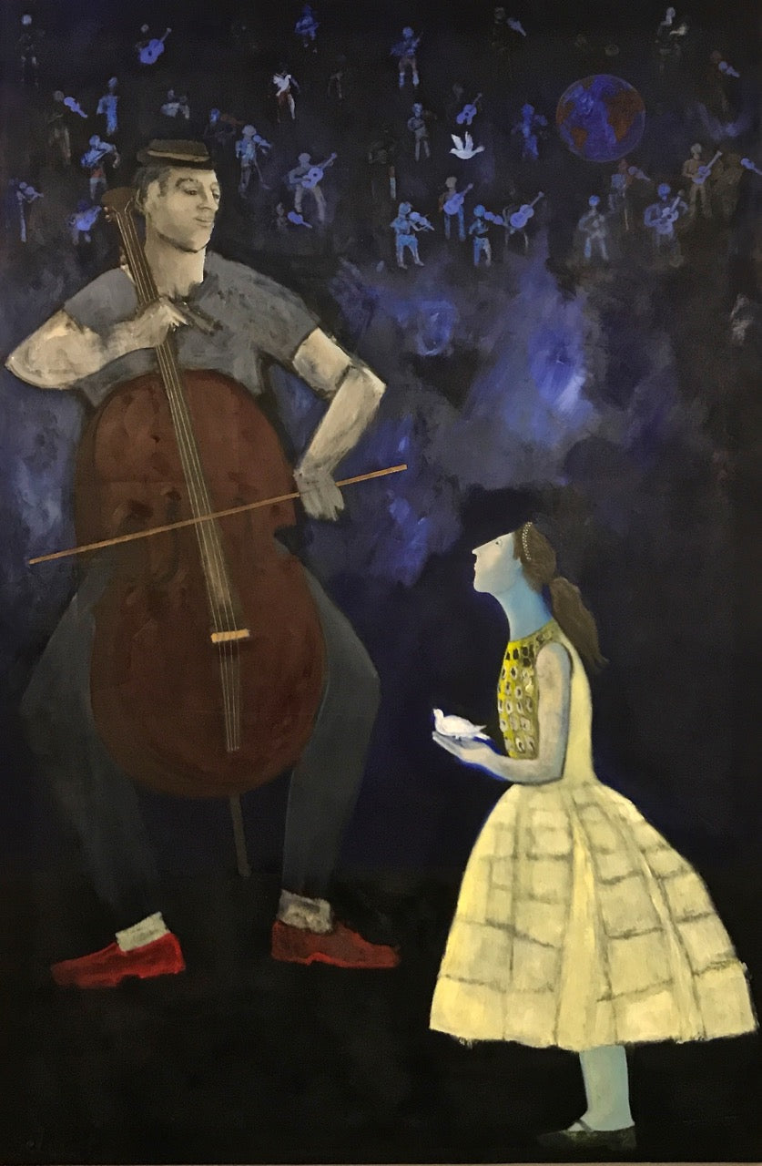 Orlando Agudelo-Botero- SONATA A LA PAZ (Painting) - Ethos Arts Inc.