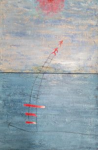 Peggy Hinaekian- Strawberry Moon (Painting) - Ethos Arts Inc.