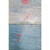 Peggy Hinaekian- Strawberry Moon (Painting) - Ethos Arts Inc.