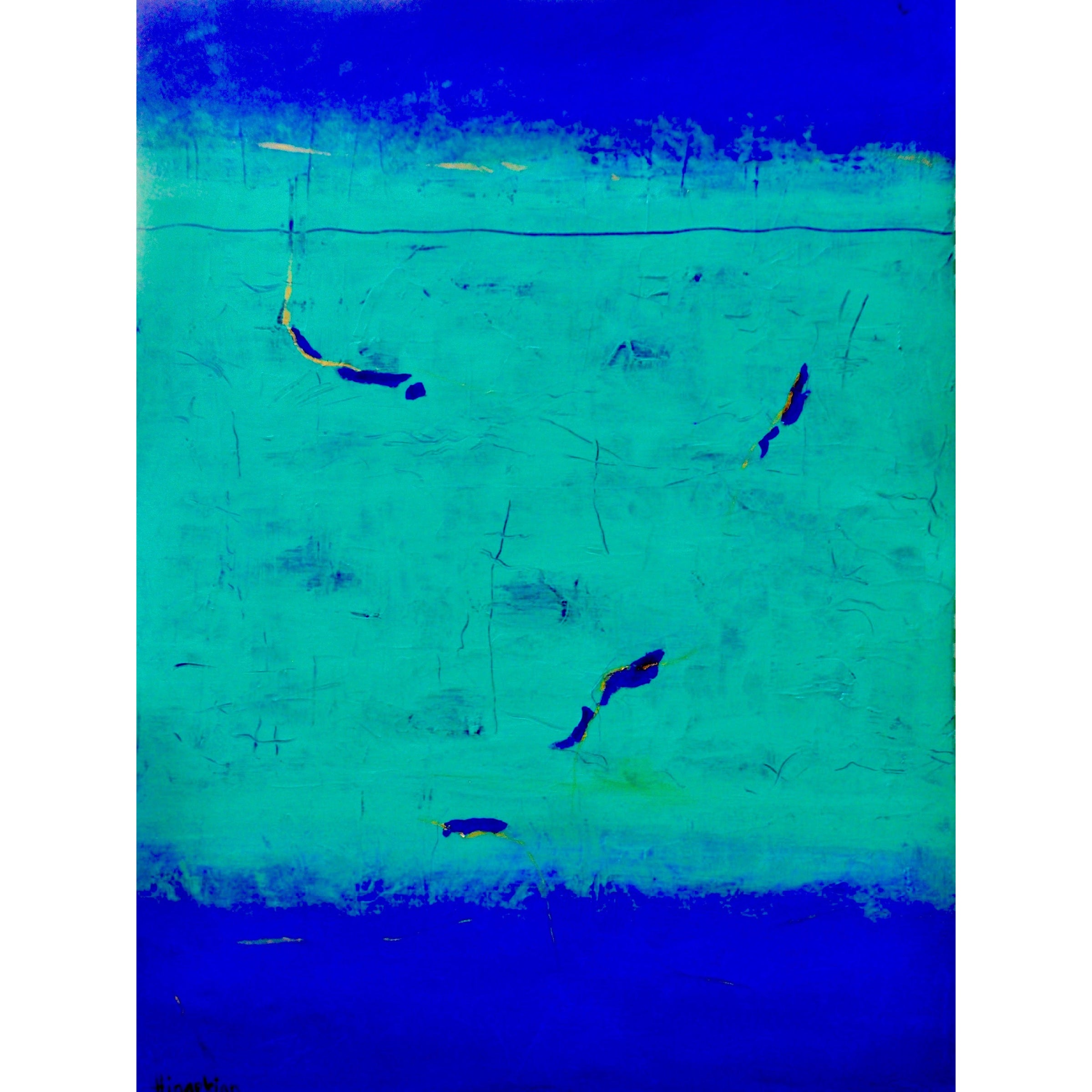 Peggy Hinaekian- Water, Water Everywhere (Painting) - Ethos Arts Inc.