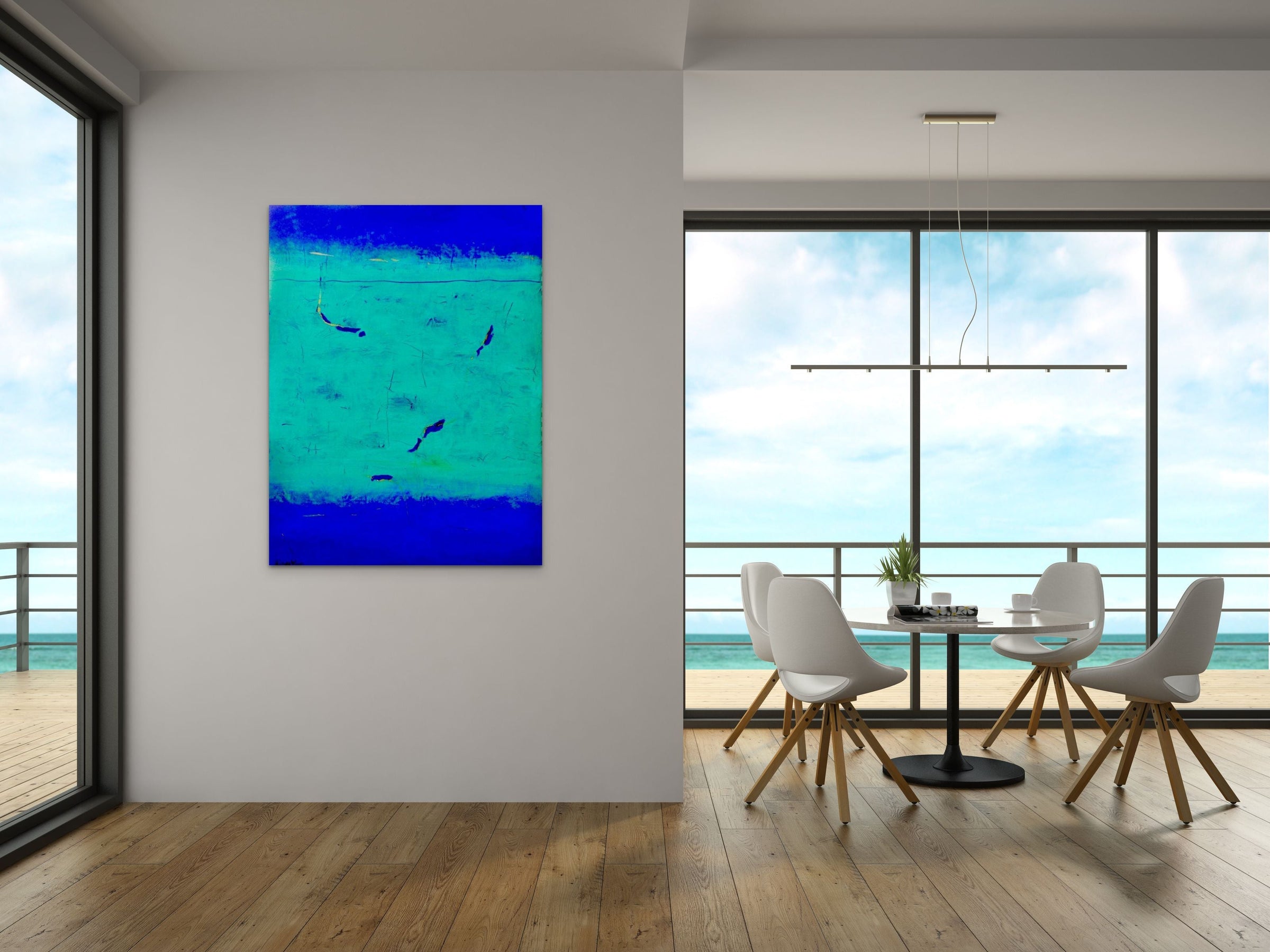 Peggy Hinaekian- Water, Water Everywhere (Painting) - Ethos Arts Inc.