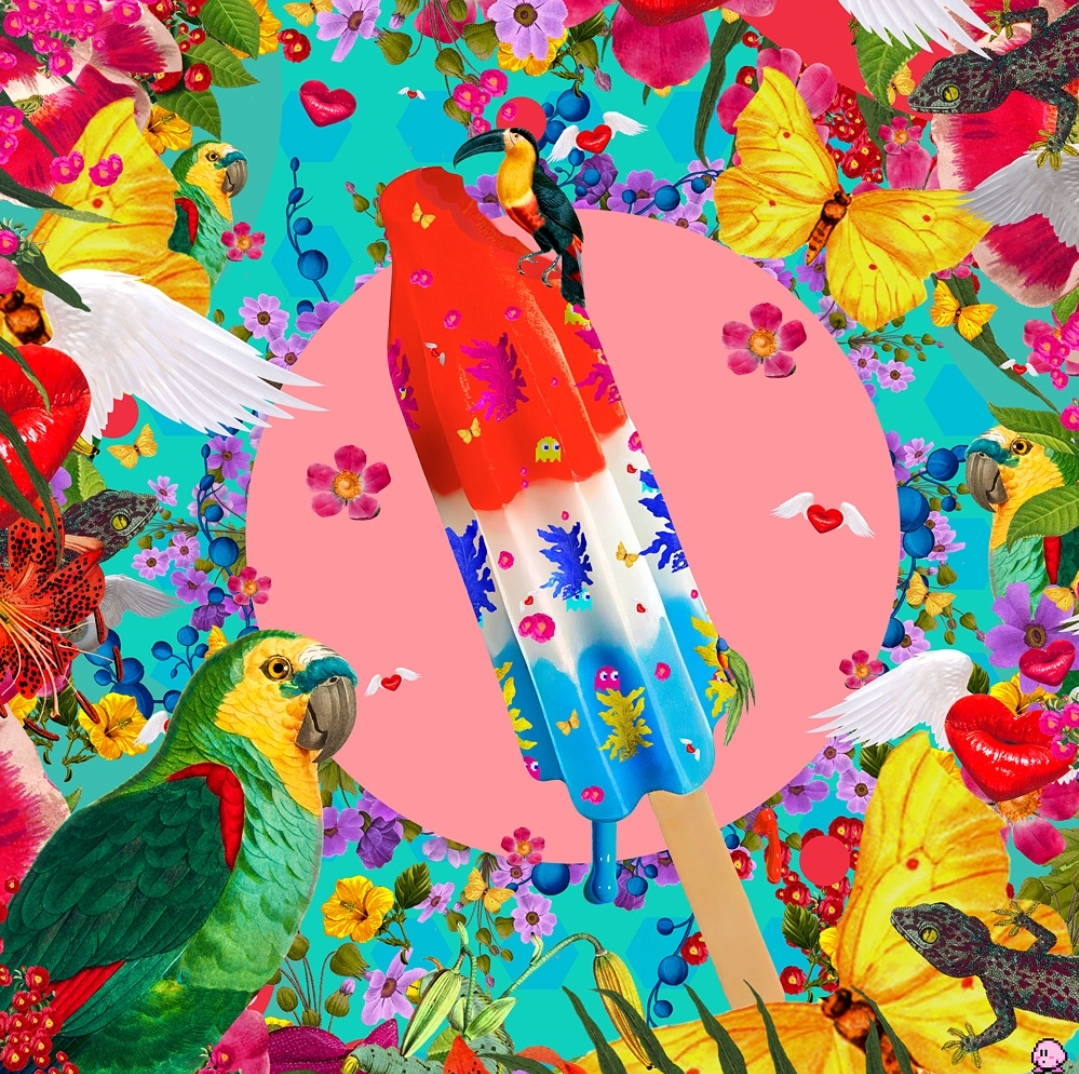 David Krovblit - Astro Pop - Invader (1/1), 2023 (Print) - Ethos Arts Inc.