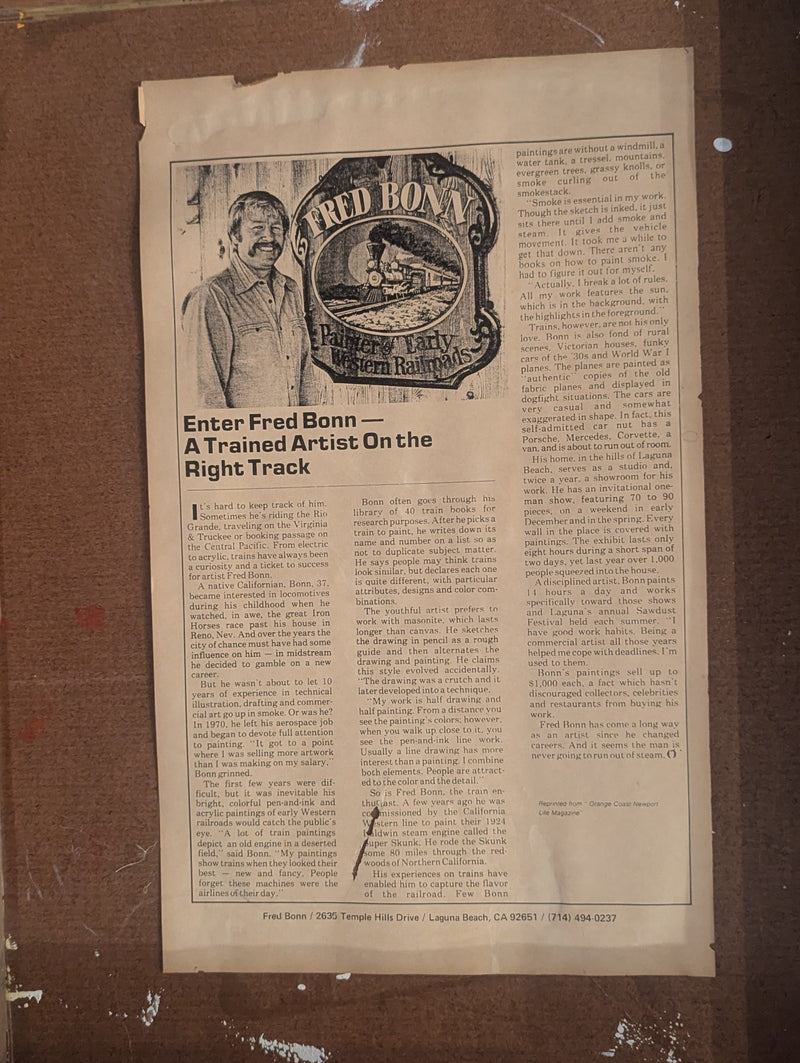 Fred Bonn - Maria's Cantina (Painting) - Ethos Arts Inc.