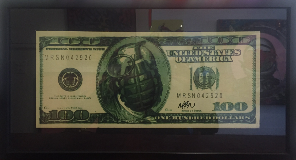 MRSN - Bad Franklin (Painting) - Ethos Arts Inc.