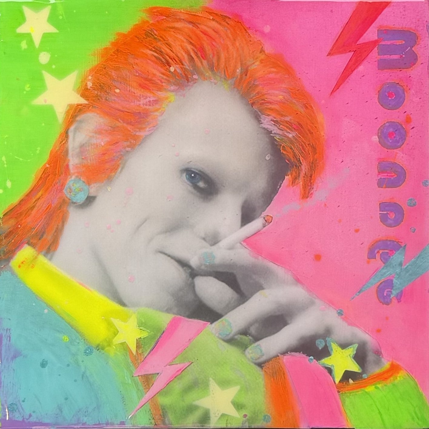Nora Novak - Bowie (Painting) - Ethos Arts Inc.
