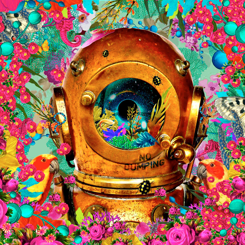 David Krovblit - Deep Dive - Lost in the Flower Jungle II, 2023 (Painting) - Ethos Arts Inc.