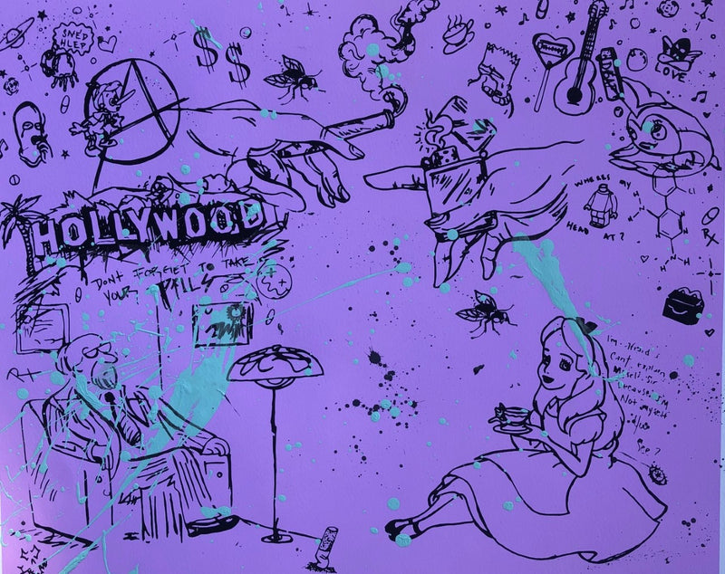 CC Ireland - Don't Forget to Take Your Pills (Purple), 2020 (Print) - Ethos Arts Inc.