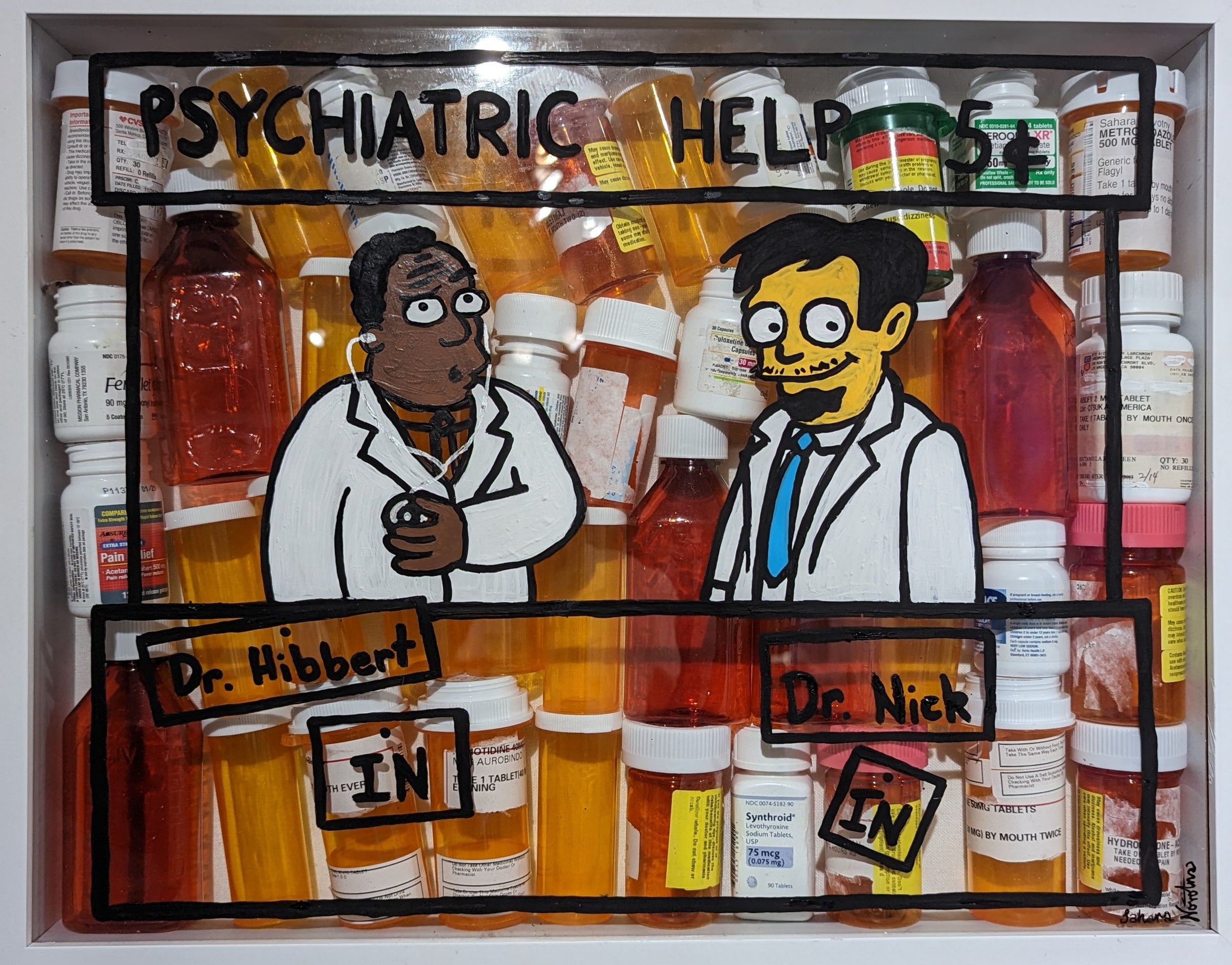 Sahara Novotna - Dr. Hibbert In, Dr. Nick In (Art Object) - Ethos Arts Inc.