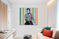 Artlord - Elvis Bang with Stripes, 2022 (Painting) - Ethos Arts Inc.