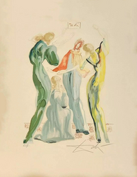 Salvador Dalí - La Danse, 1963 (Painting) - Ethos Arts Inc.
