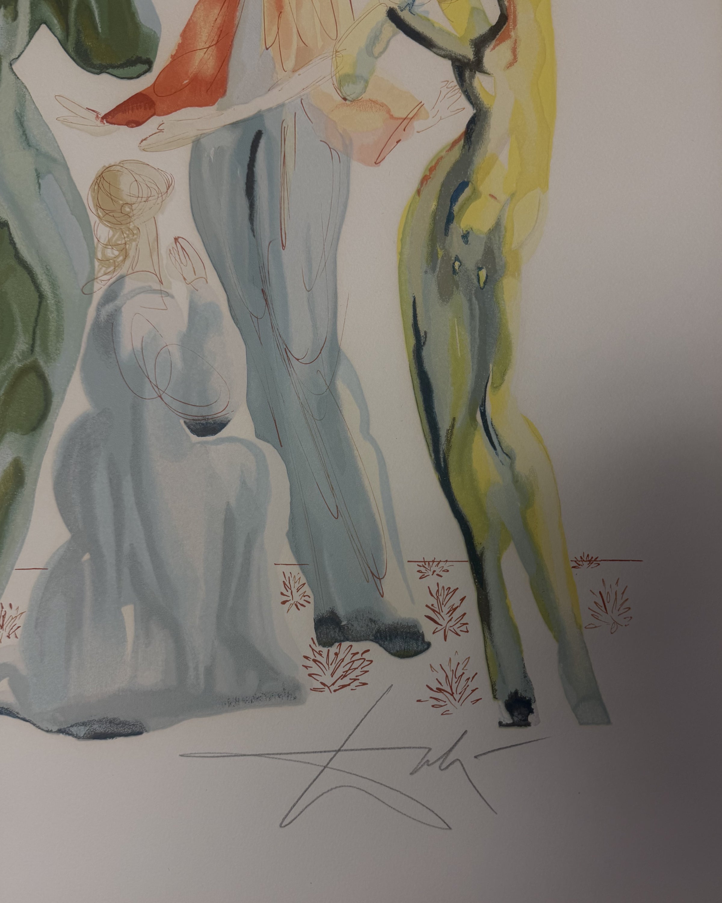 Salvador Dalí - La Danse, 1963 (Painting) - Ethos Arts Inc.
