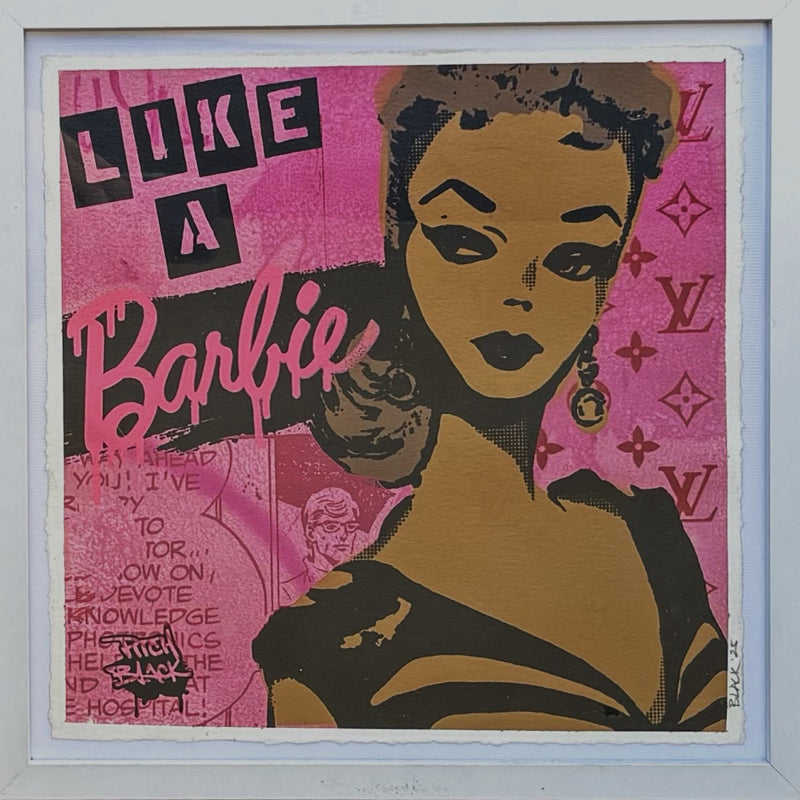 Pitch Black - Like a Barbie, 2025 (Painting) - Ethos Arts Inc.