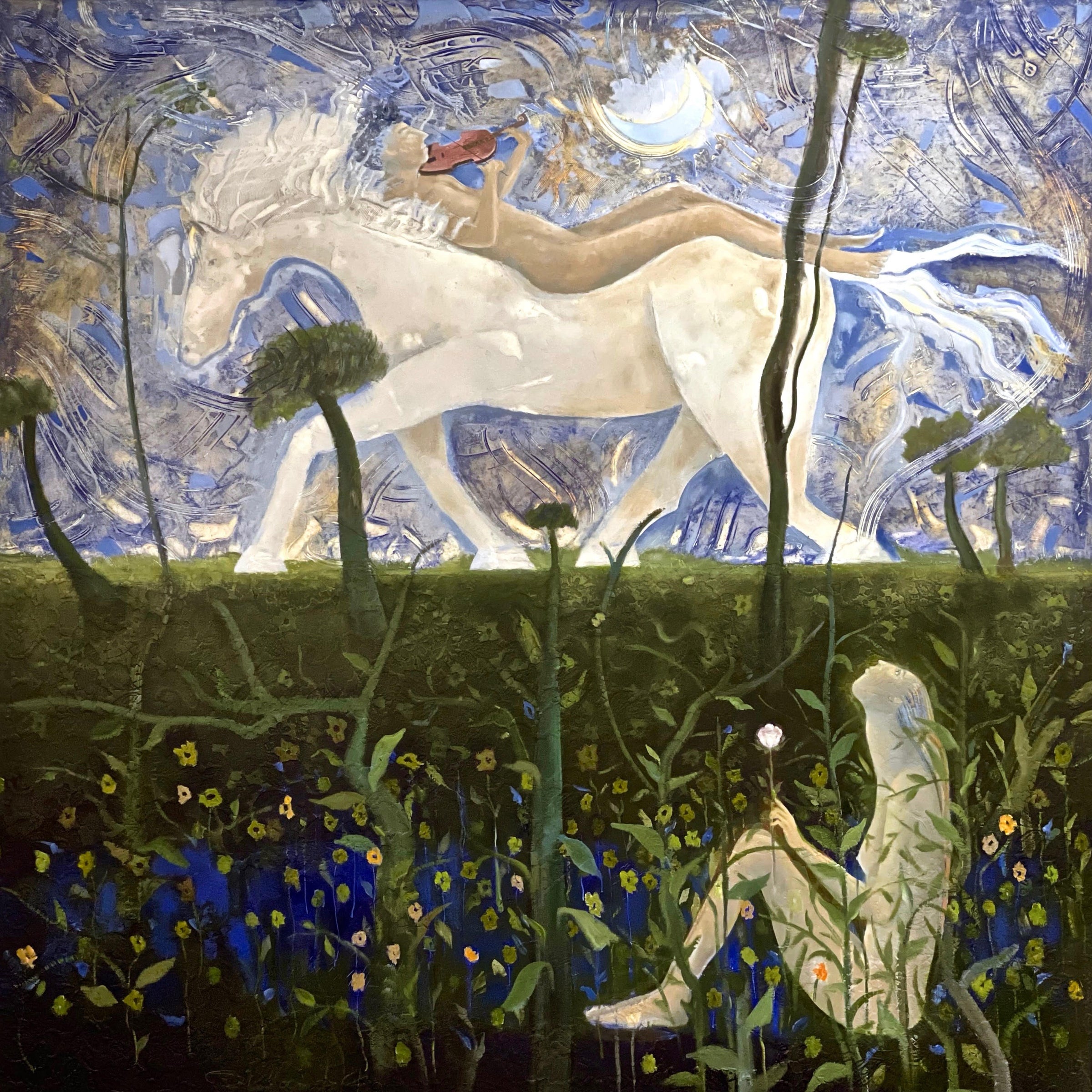 Orlando Agudelo-Botero - POESÍA LÍRICA (Lyrical Poetry) (Painting) - Ethos Arts Inc.