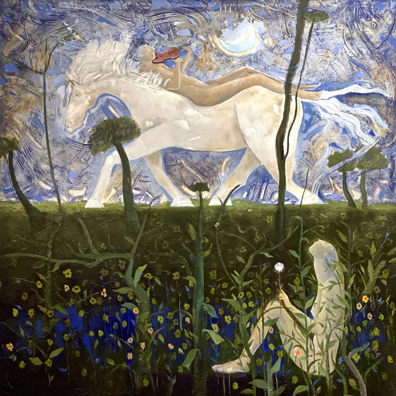 Orlando Agudelo-Botero - POESÍA LÍRICA (Lyrical Poetry) (Painting) - Ethos Arts Inc.