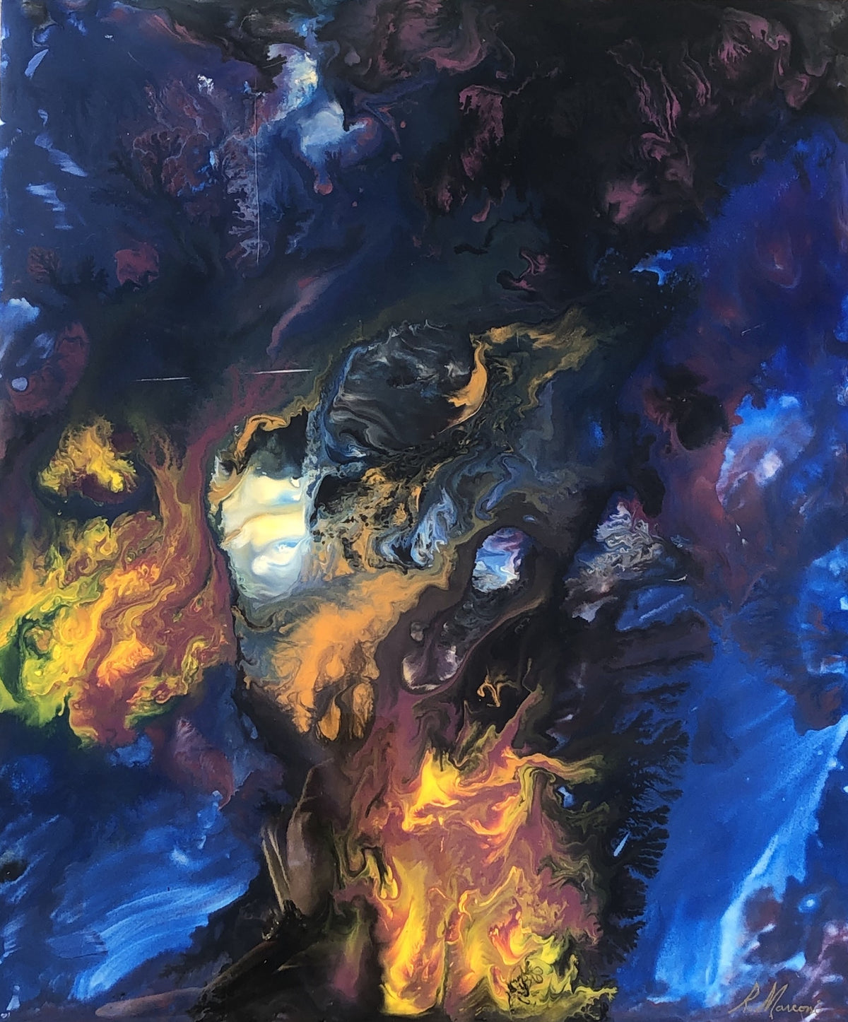 Dick Marconi - Pearl of Wisdom, 2014 (Painting) - Ethos Arts Inc.
