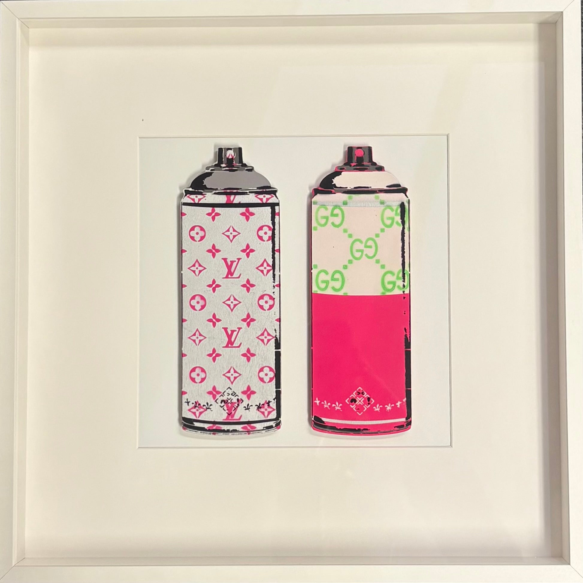 Artlord - Peasant Repellent (Gucci - Pink & Green), 2025 (Painting) - Ethos Arts Inc.