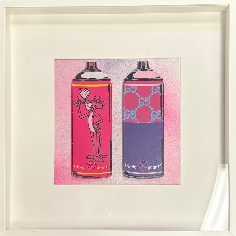 Artlord - Peasant Repellent (Pink Panther / Gucci), 2025 (Painting) - Ethos Arts Inc.