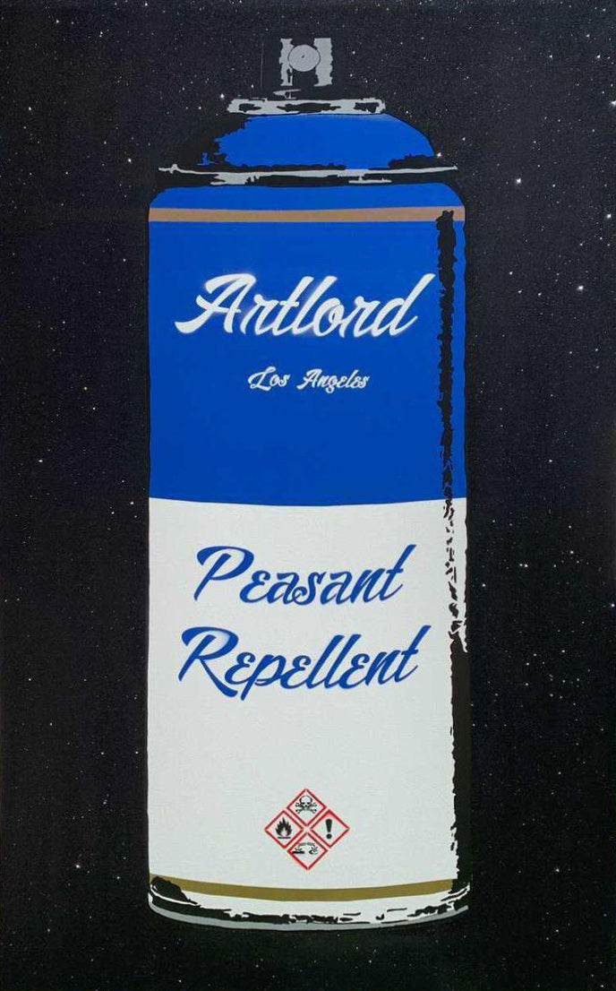 Artlord - Peasant Repellent (Blue), 2021 (Painting) - Ethos Arts Inc.