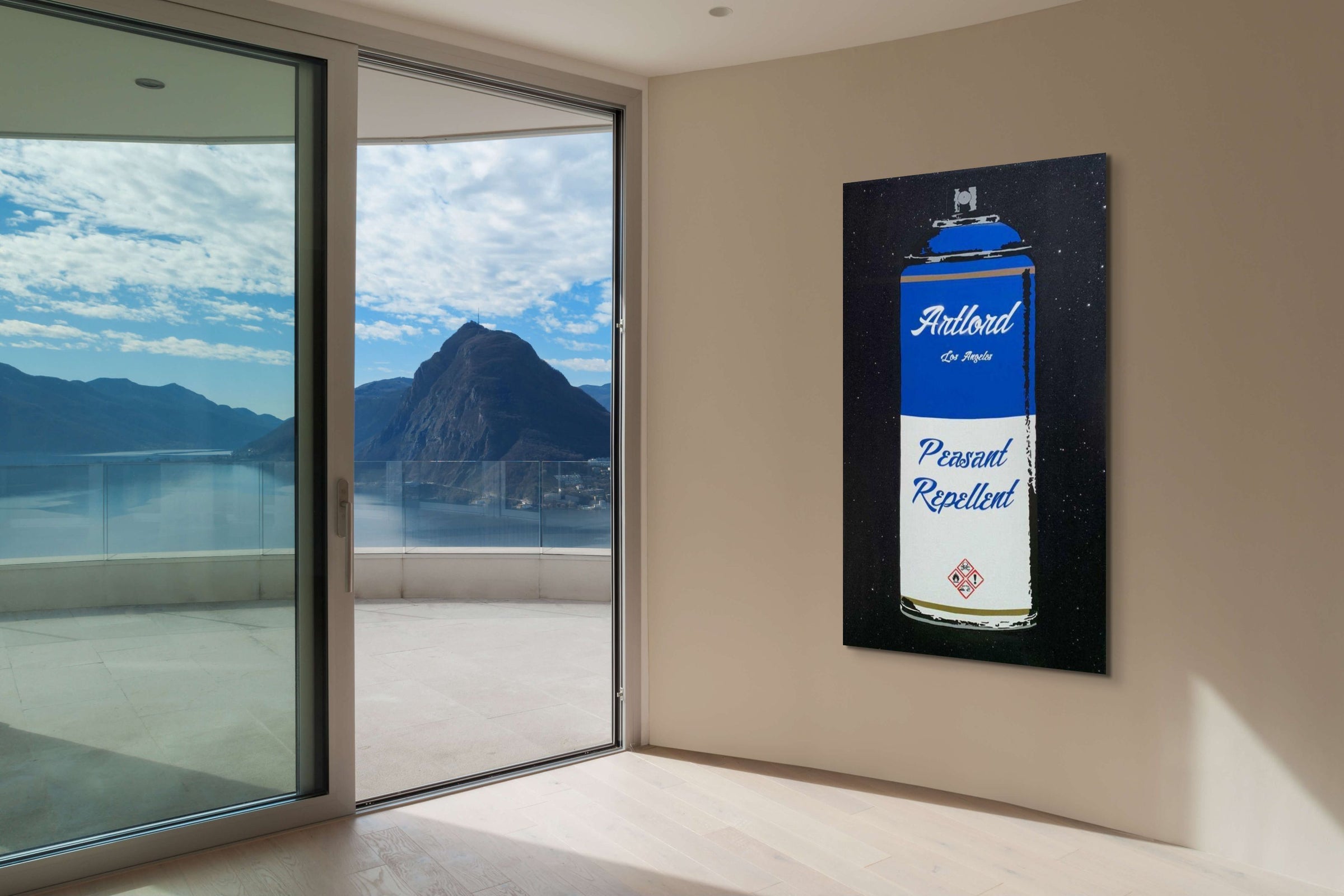 Artlord - Peasant Repellent (Blue), 2021 (Painting) - Ethos Arts Inc.