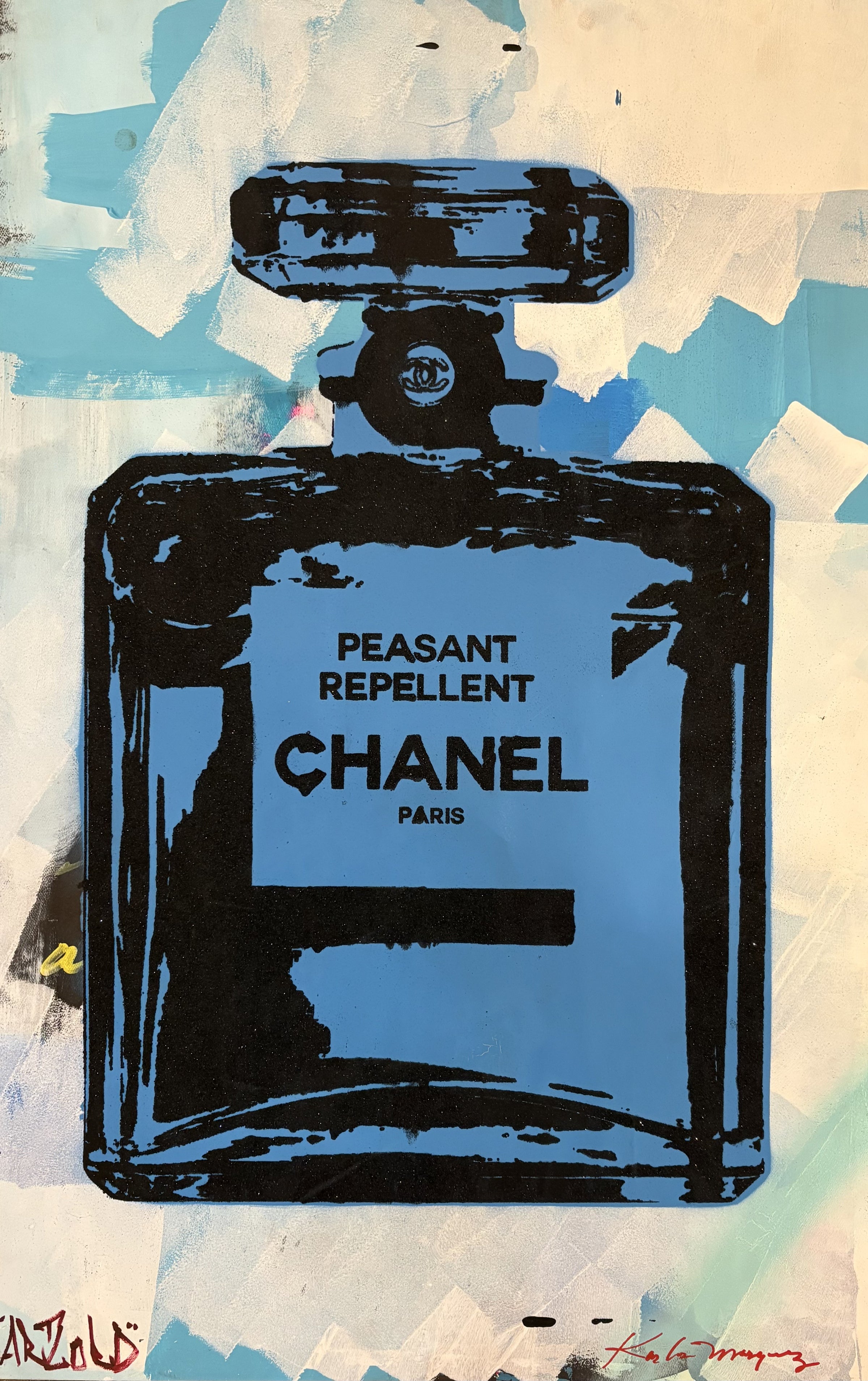 Artlord - Peasant Repellent (Chanel Perfume - Blue), 2025 () - Ethos Arts Inc.