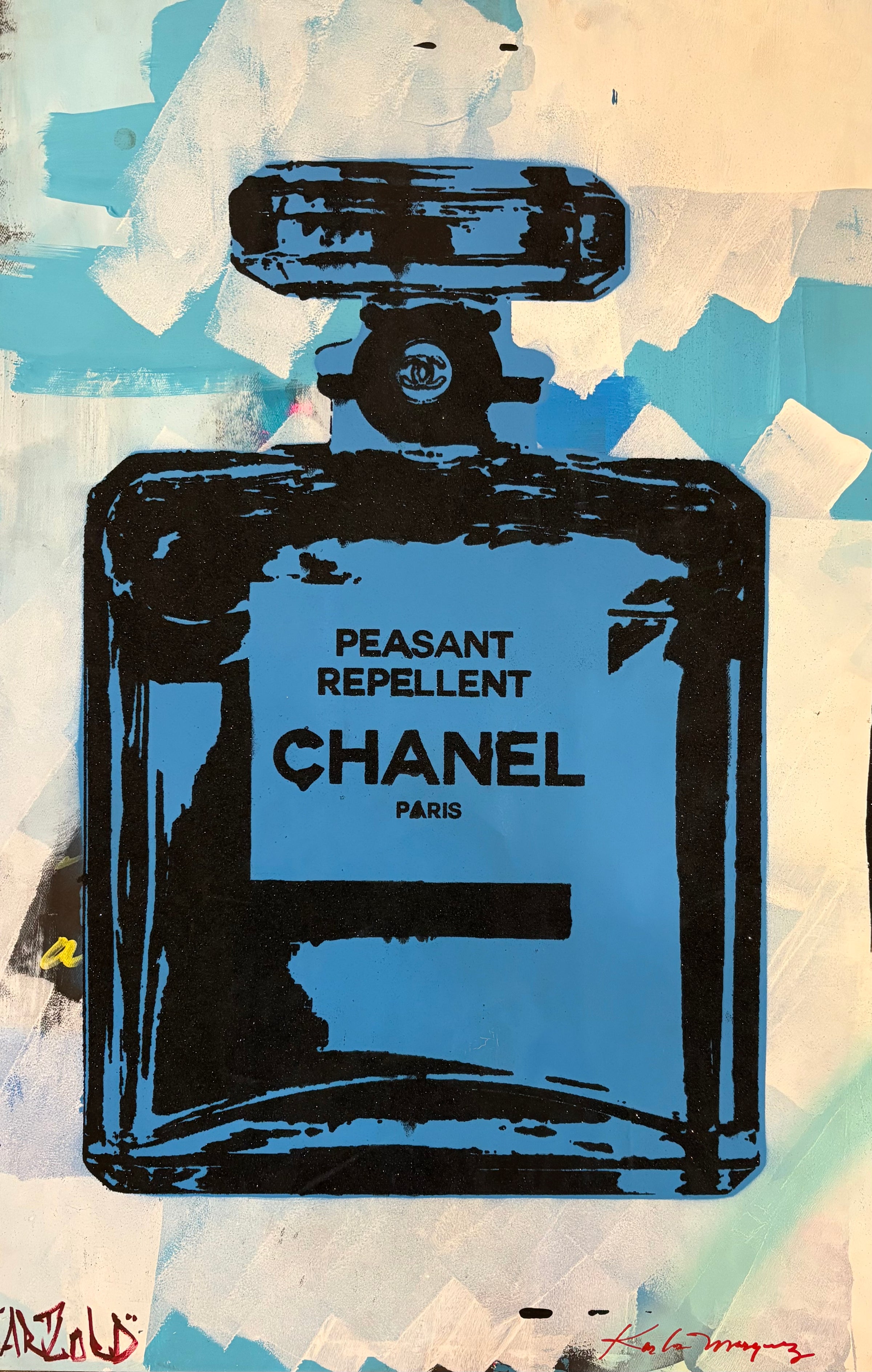 Artlord - Peasant Repellent (Chanel Perfume - Blue), 2025 () - Ethos Arts Inc.