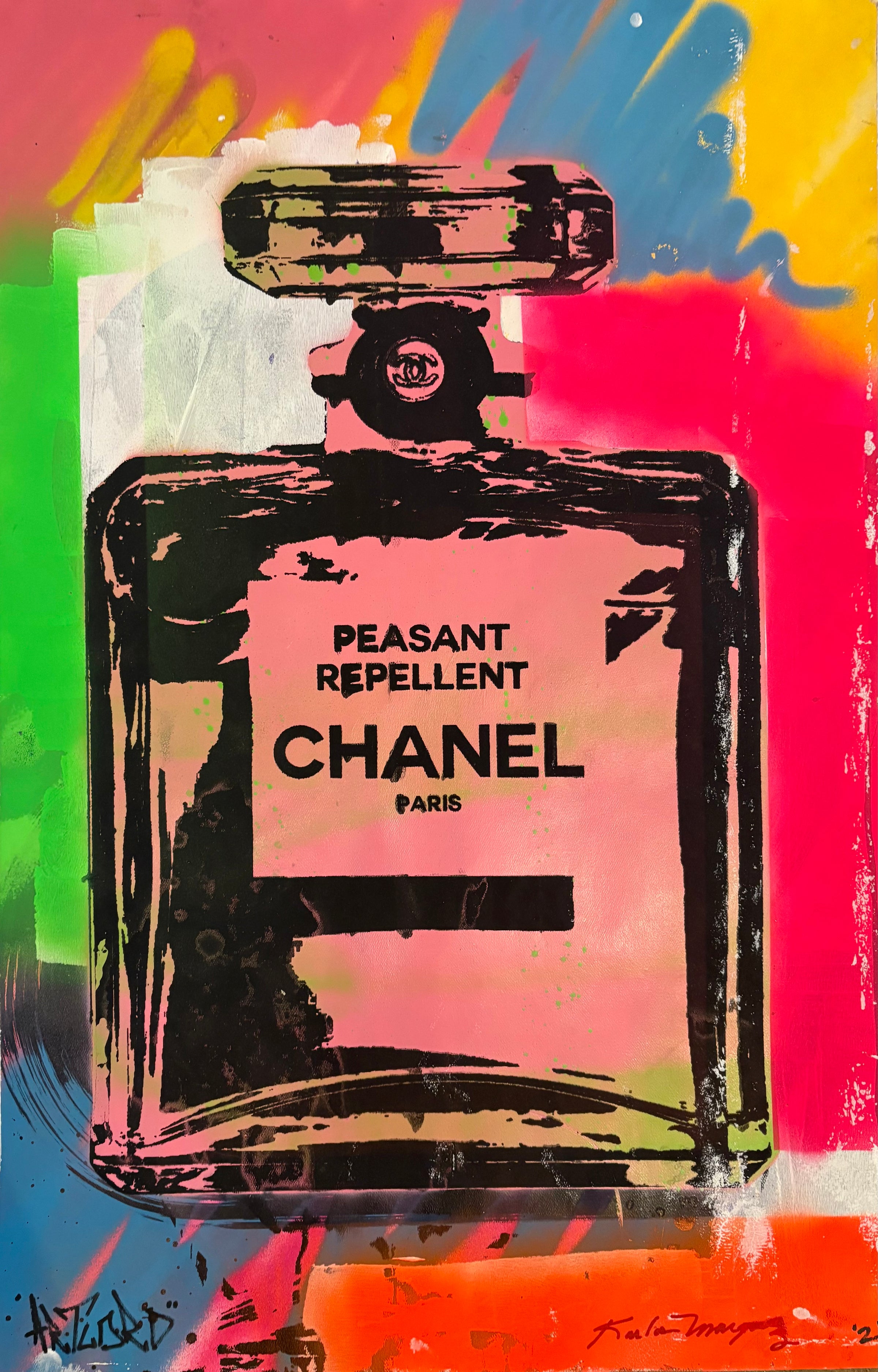 Artlord - Peasant Repellent (Chanel Perfume - Pink & Green), 2025 () - Ethos Arts Inc.