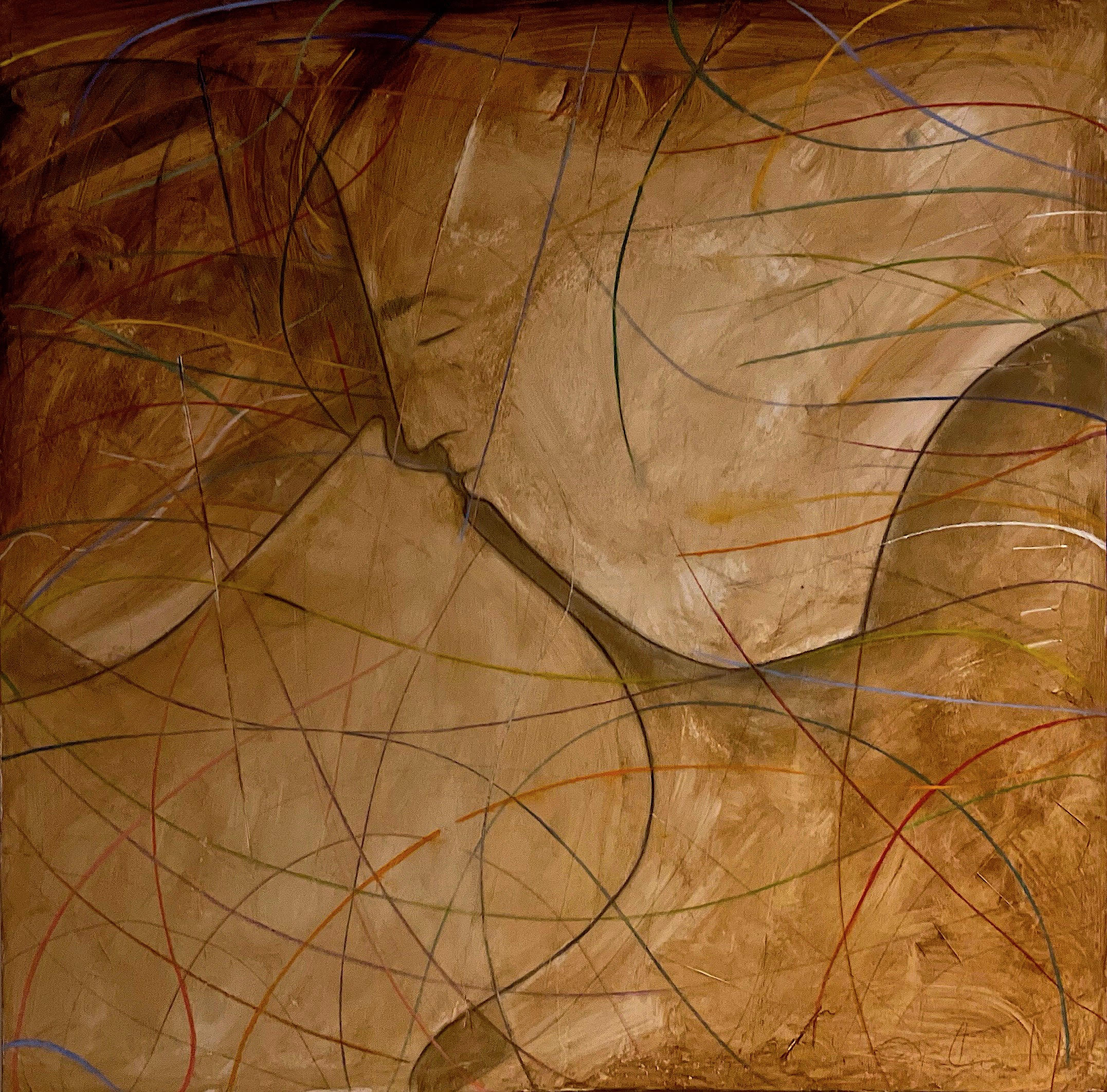 Orlando Agudelo-Botero - ROMANCE (Painting) - Ethos Arts Inc.