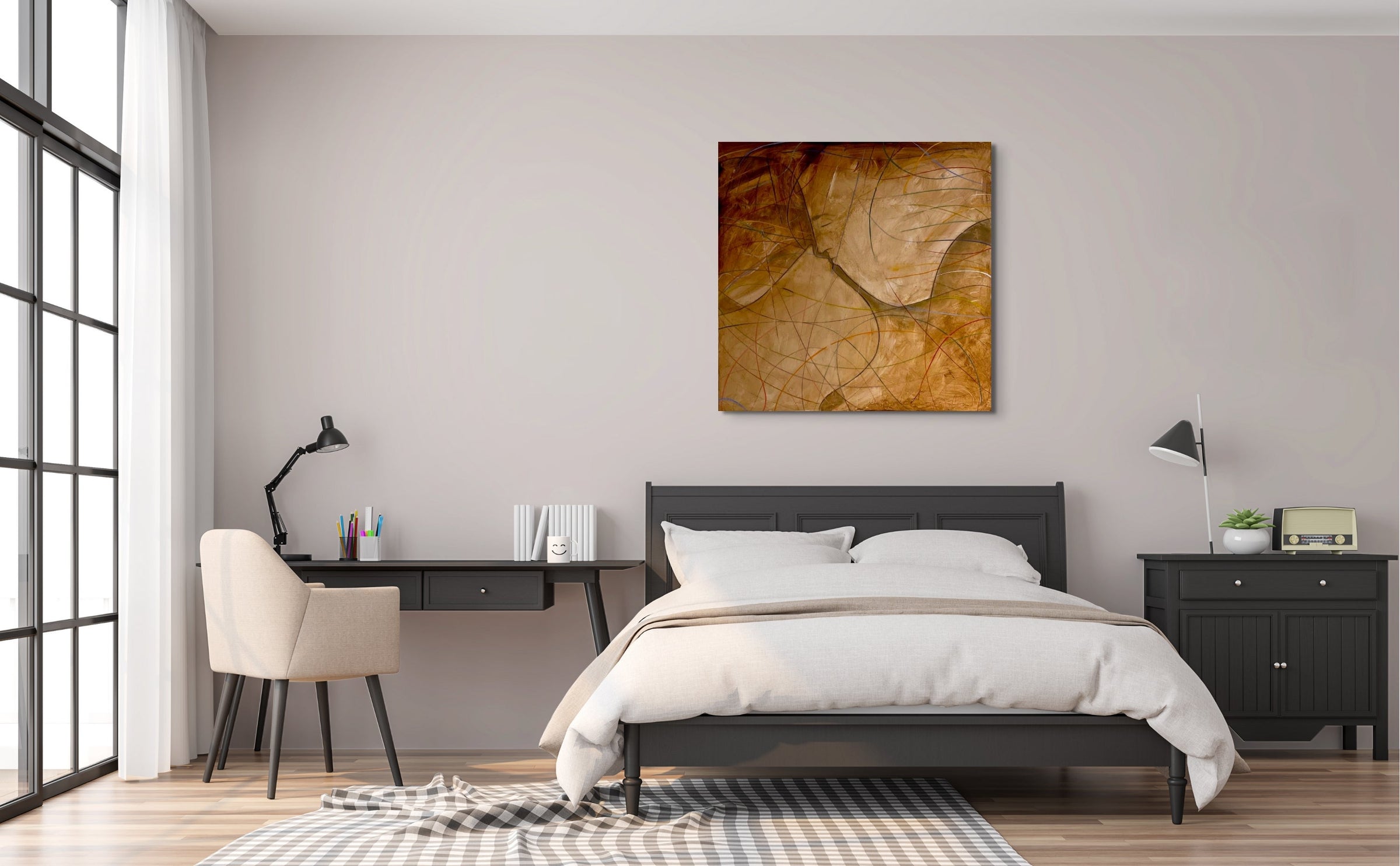 Orlando Agudelo-Botero - ROMANCE (Painting) - Ethos Arts Inc.