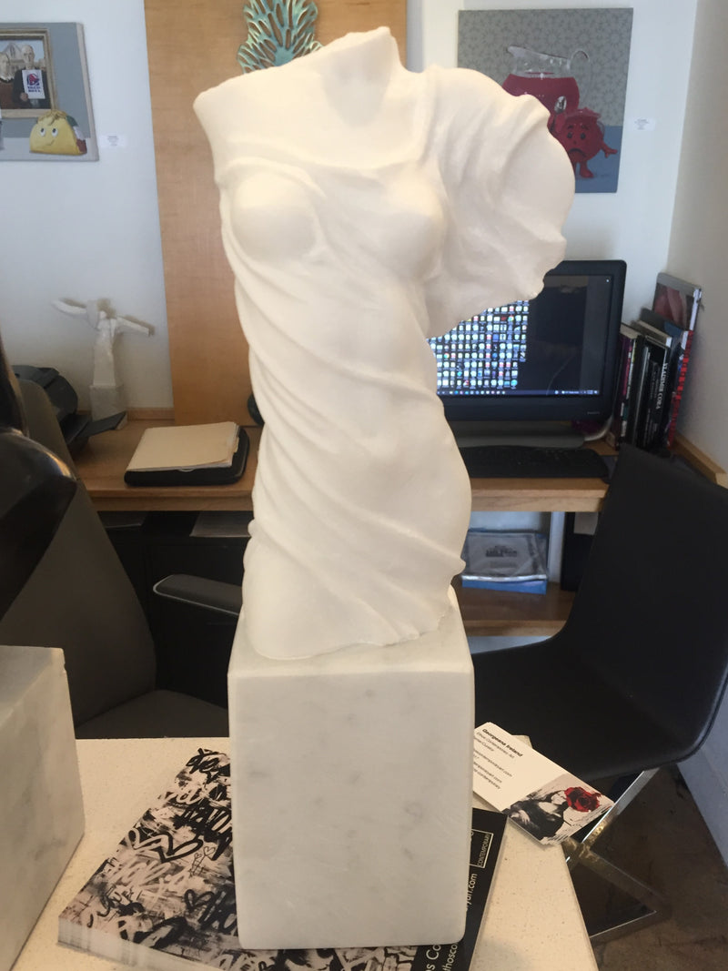 Marton Varo - Small Draped Female (Sculpture) - Ethos Arts Inc.