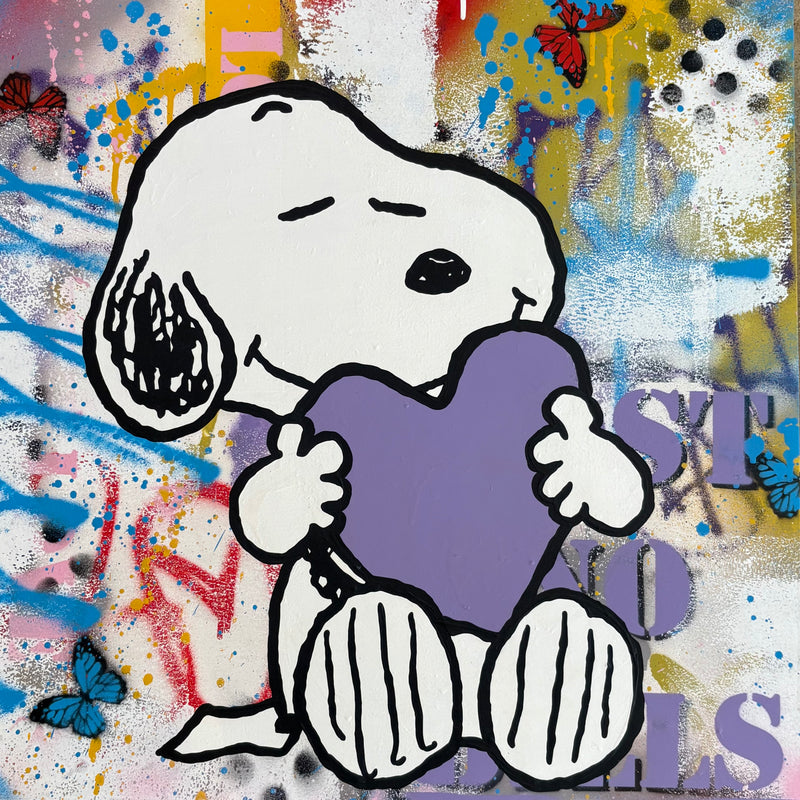 Artlord - Snoopy Loves Purple, 2025 () - Ethos Arts Inc.