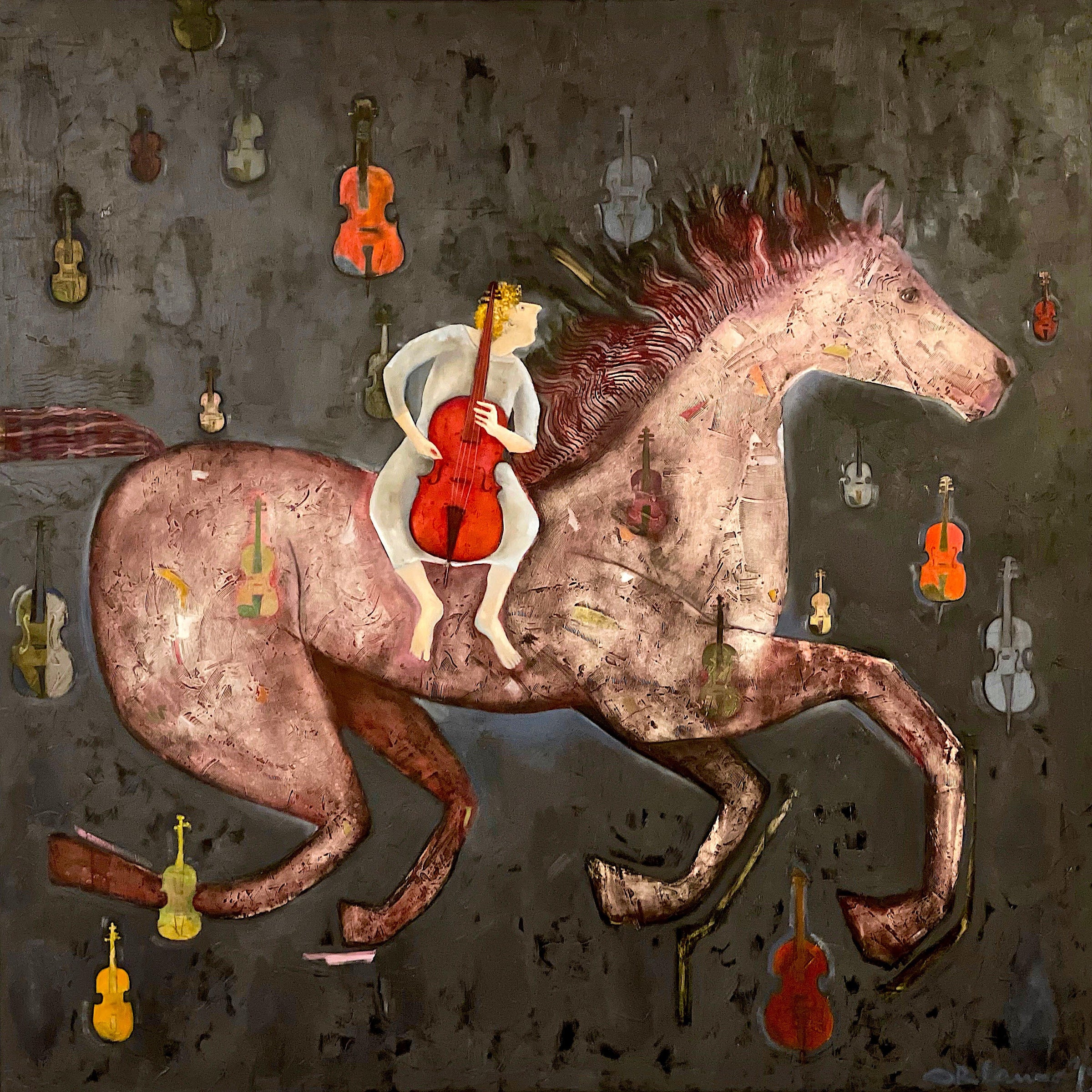 Orlando Agudelo-Botero - TEMPO, PRESTISSIMO (Painting) - Ethos Arts Inc.